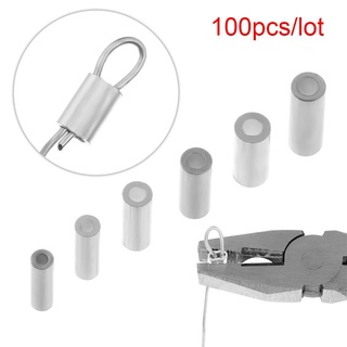 JOYFULLIFE 100 Cái / lốc Dây Câu Ống Di Động Tròn Nhôm Chất Lượng Cao Uốn Tay