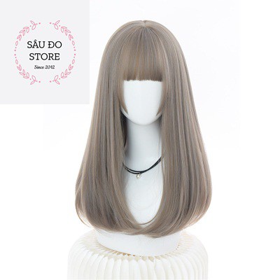 TÓC GIẢ NỮ BỘ NGUYÊN ĐẦU CỤP ĐỘ DÀI 35-40CM TẶNG LƯỚI TRÙM, XỊT DƯỠNG TÓC