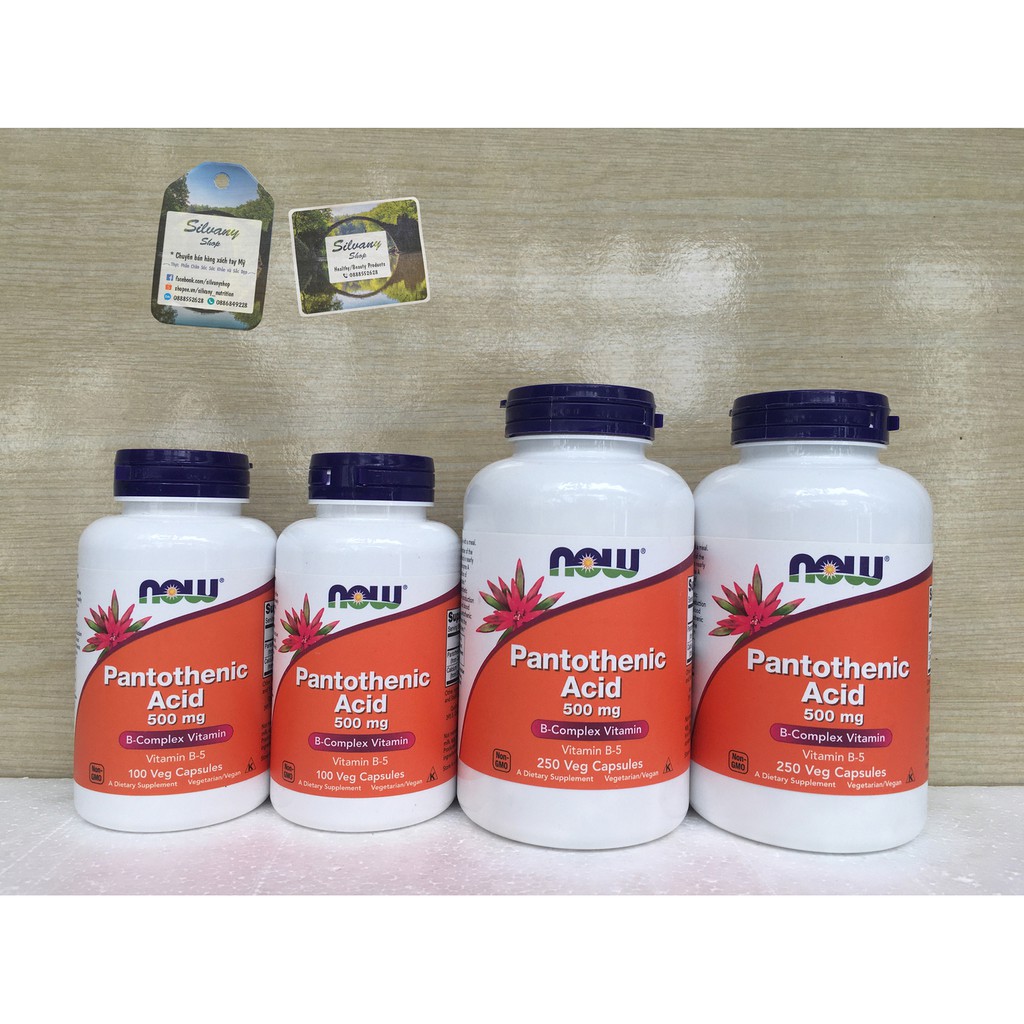 Vitamin B5 Pantothenic_Acid 500mg Now Foods Shopee Việt Nam