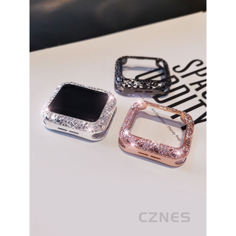 Ốp lưng hợp kim nhôm phong cách sang trọng dành cho nữ Vỏ chống sốc chống ma sát cho Apple Watch S11 SE3 S10 S9 S8 SE S7 S6 46mm 42mm 40mm 44mm 41mm 45mm Iwatch Case