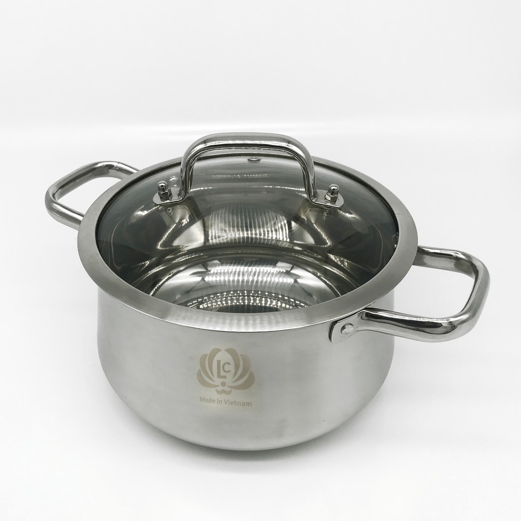 Ảnh Nồi inox cao cấp HG Mart nắp kính cường lực bền và chống vỡ tốt [Bảo hành 12 tháng] 1