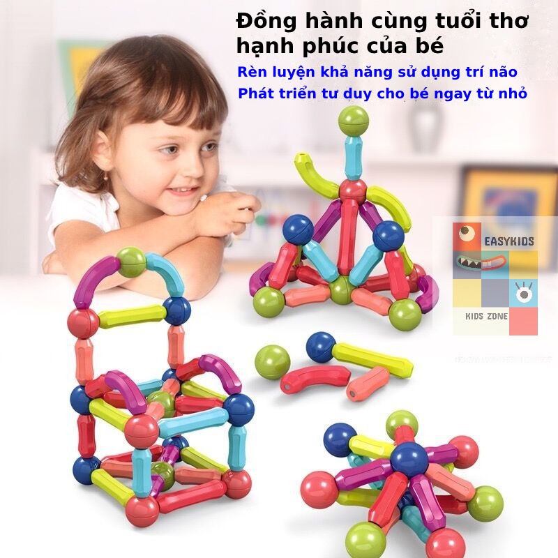 Nam châm  xếp hình,  Đồ chơi xếp hình giúp trẻ phát triển trí tuệ