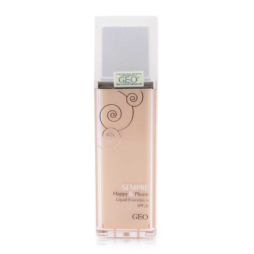 Ảnh Kem nền Geo Sempre Happy & Please Liquid Foundation #21 Natural Beige 1