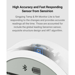 Nhiệt Kế Xiaomi Qingping Bluetooth Cảm Biến Nhiệt Độ Và Độ Ẩm Màn Hình Mực E-Link Phiên Bản Lite