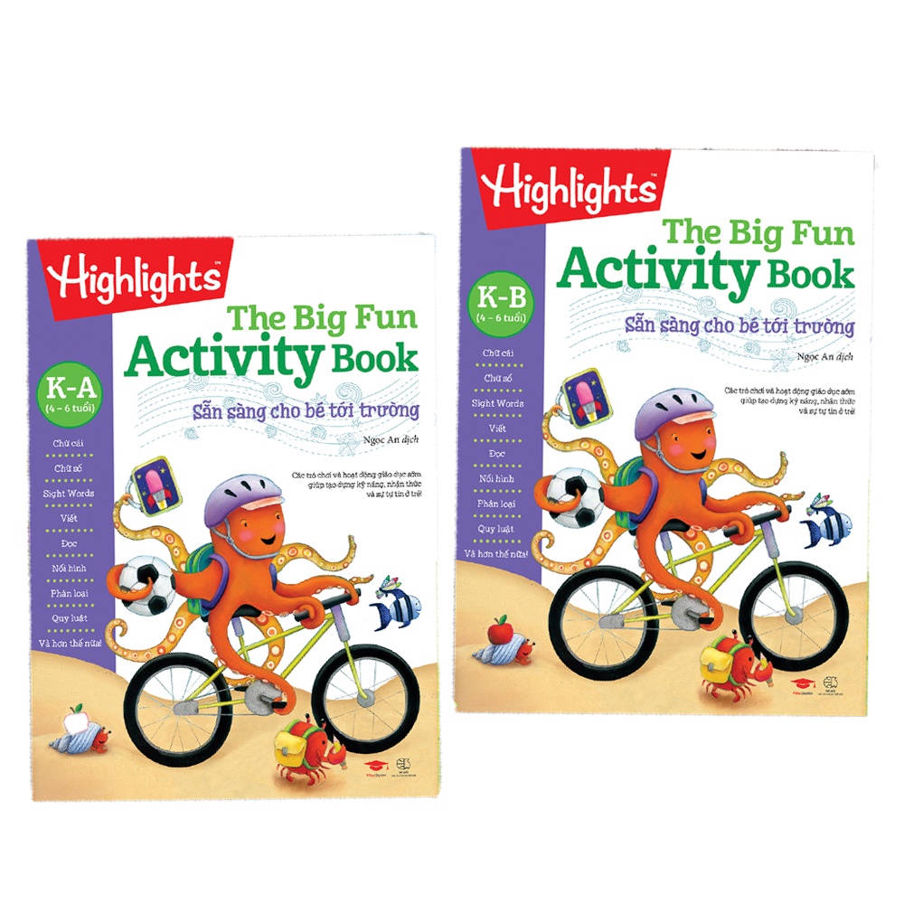 Sách Big Fun Activitity Books Kindergarten, Sẵn sàng cho bé tới trường - Á Châu Books ( 4 - 6 tuổi )