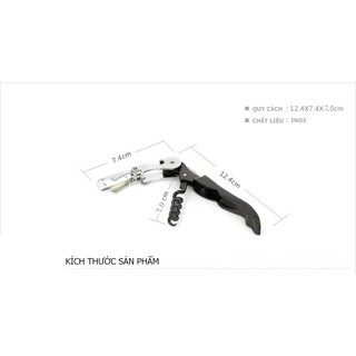 Dụng cụ, thiết bị, đồ khui rượu vang đa năng inox KR01 (giao ngẫu nhiên) KR01