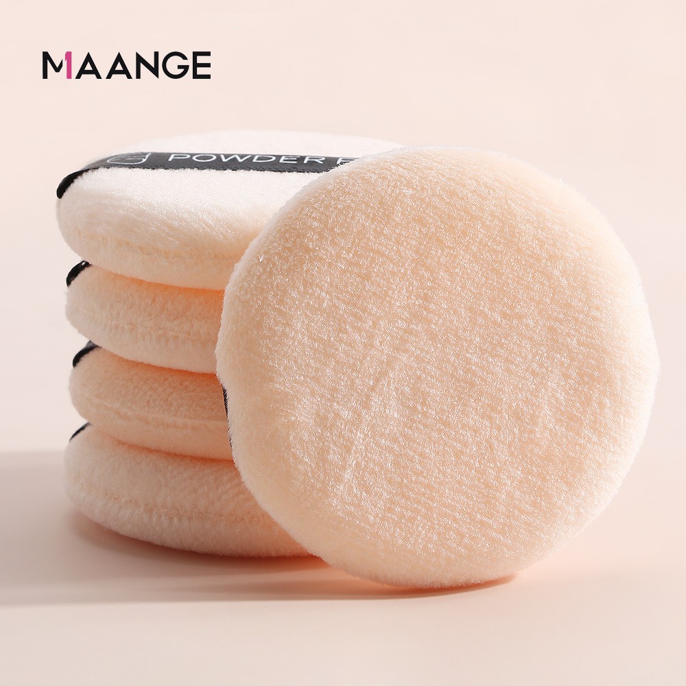 MAANGE Bộ 5 mút trang điểm mềm nhẹ dễ sử dụng với hộp đựng 5899