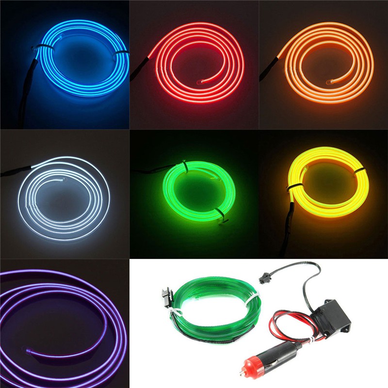 3m/2m/1m dây đèn LED 12V trang trí xe hơi đa năng | Shopee Việt Nam