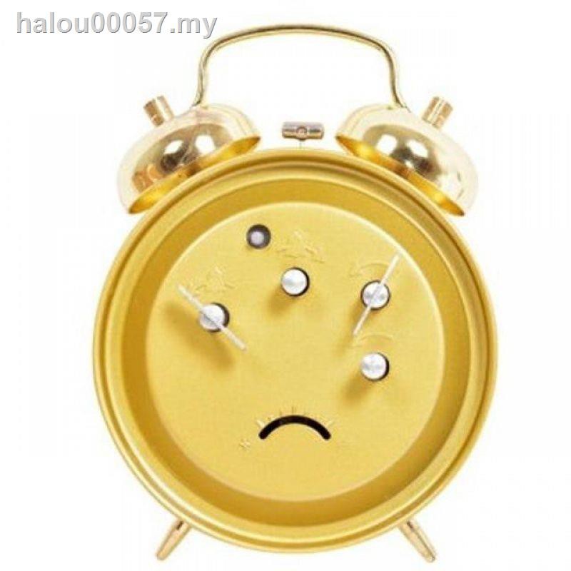 ✠♟Đồng hồ báo thức cơ học Hefei Hướng dẫn sử dụng cuộn dây kiểu cũ Phong trào đồng kim loại Báo động đầu giường học sinh <