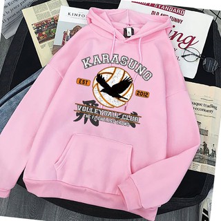 Áo Hoodie Họa Tiết Hoạt Hình Haikyuu Phong Cách Harajuku Nhật Bản Size S-3Xl Cho Nam