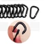 METUBE 1 / 5 / 10 Chiếc Màu Đen Khóa Móc Khóa Thiết Bị Chất Lượng Cao Hợp Kim An Toàn Carabiner