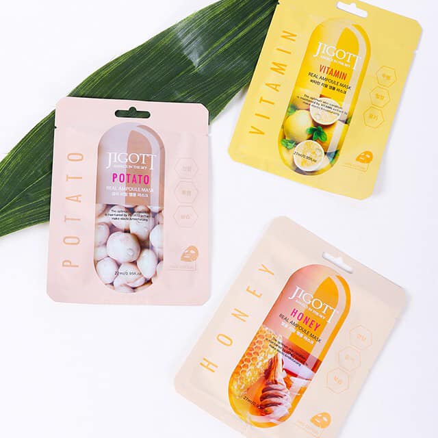 JIGOTT BLACK SNAIL REAL AMPOULE MASKE – 10 Stück, Feuchtigkeitsspendend Mit Schneckenextrakt