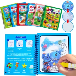 Sách nước tô màu ma thuật cho bé, Đồ chơi tranh tô màu nước đa dạng chủ đề