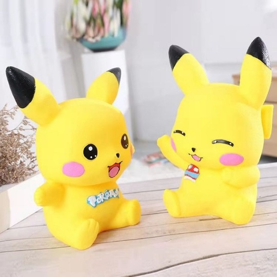 ST2 Pokemon tiết kiệm nồi Hoạt hình lớn Pikachu heo đất keo không sợ rơi đồ nội thất quà tặng TS2