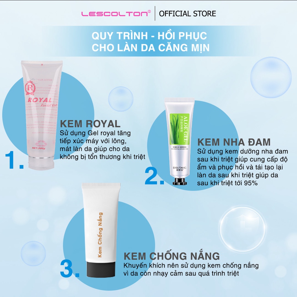 Mô tả Máy triệt lông mini 8 mức, triệt toàn thân vĩnh viễn cầm tay Lescolton tẩy lông nách, lông tay, chân, lông Bikini - 7