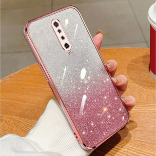 Xiaomi Redmi k30 5G Racing pocox2 k30 k30i Màu gradient lấp lánh bột mạ điện trong suốt mềm cho vỏ điện thoại chống rơi