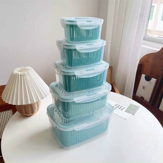 Hộp Đựng Đồ Bảo Quản Tủ Lạnh 5803 - Bộ Set 5 Rổ Hộp Đựng Đồ Tủ Lạnh Đa Năng Thông Minh Cao Cấp CamCamHome