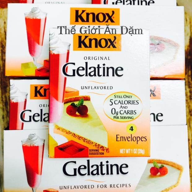 Bột Gelatine Knox (gelatin) Shopee Việt Nam