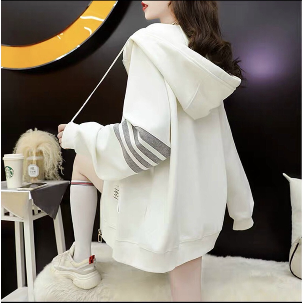 Áo khoác nỉ ngoại form to y hình THANH LỊCH , NÓN TO CHỐNG NẮNG TỐT