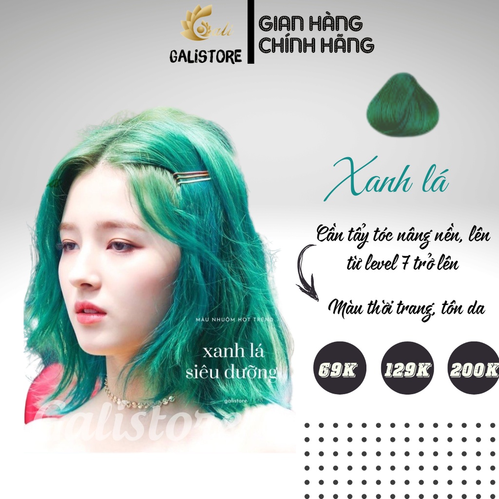 5 màu tóc tone xanh lá đẹp bất chấp của idol Kpop - Làm Điệu