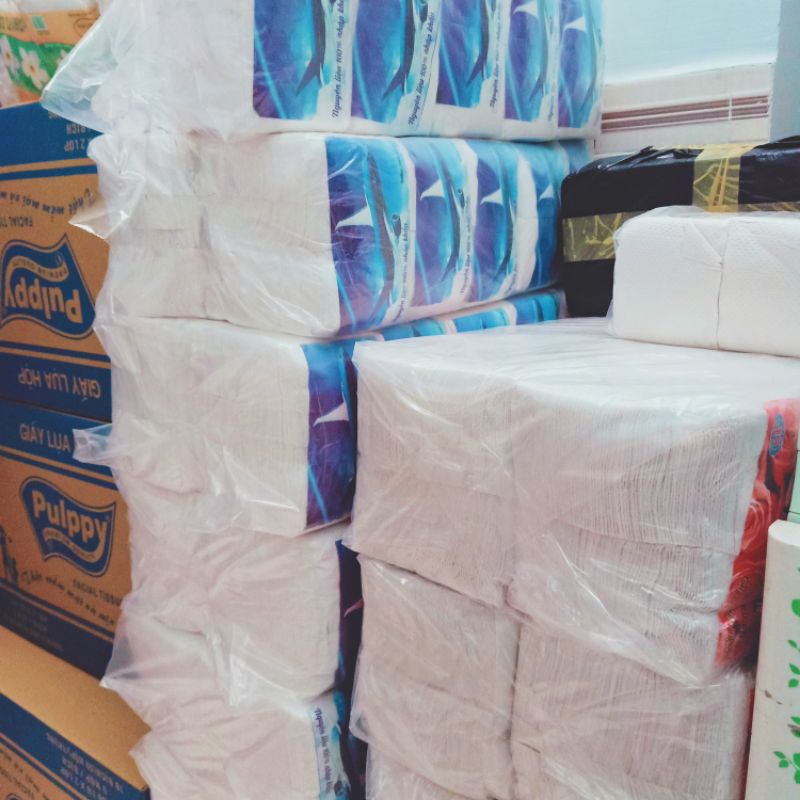 GIẤY RÚT VN KHỔ VUÔNG 10CM GIÀNH CHO QUÁN ĂN TRẮNG SẠCH - GIÁ 1 GÓI ...
