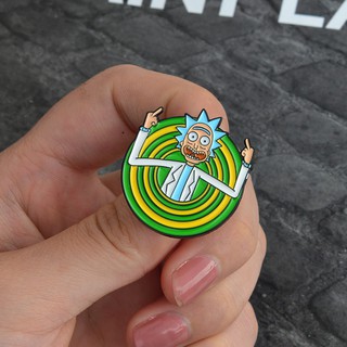Huy Hiệu Họa Tiết Hoạt Hình Rick and Morty Vui Nhộn