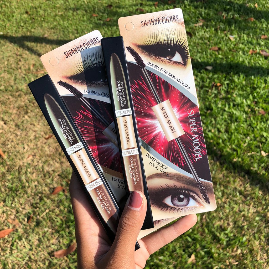 Mascara SIVANNA COLORS SUPER MODEL 2in1 DOBLE EXTENSION MASCARA HF901