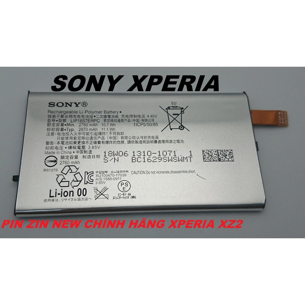 PIN ZIN NEW CHÍNH HÃNG SONY XPERIA XZ2 COMPACT ( H8314 ; H8324