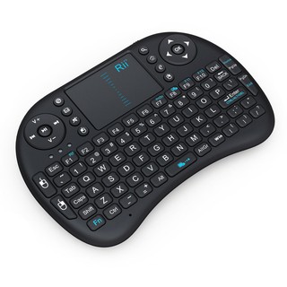 Bàn phím kiêm chuột không dây cho Tivi i8 có đèn thông minh, có đèn led 7 màu xài pin sạc wireless