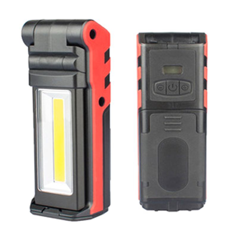Đèn pin làm việc bóng LED COB cực sáng có đế từ tính và móc sạc USB độ sáng điều chỉnh được