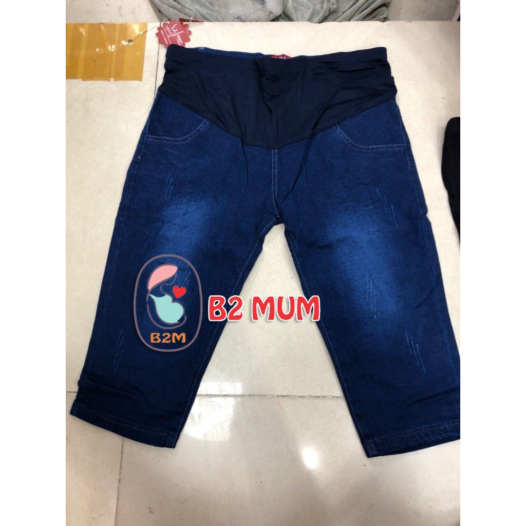 Quần bầu bò ngố (đáp bụng) xanh B2 MUM