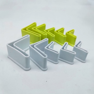 4 Tam Giác Sắt Chân Nắp Góc Hình Chữ L Chân Ống Đầu Nắp Nắp Cao Su Đen / Trắng / Vàng / Trong Suốt