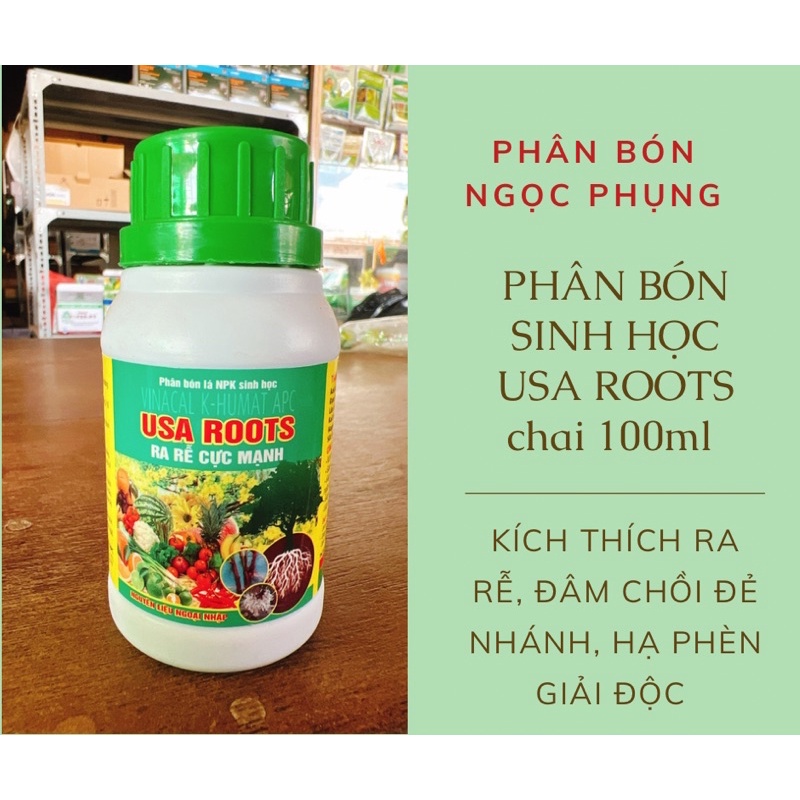 Phân bón lá USA ROOTS ra rễ cực mạnh chai 100ml (phun hoa lan, các loại ...