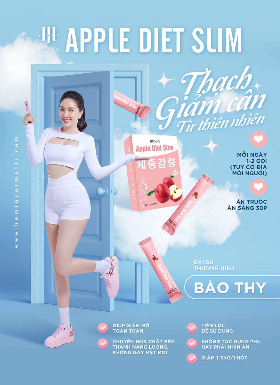 Mô tả Kẹo táo Hemia 1 hộp 8 gói tác dụng giảm cân an toàn hiệu quả tại nhà từ một liệu trình - 3