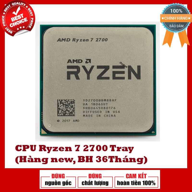 Bộ Vi Xử Lý Cpu Amd Ryzen 7 2700 Tray Hàng Mới 100 Bao Hành 36t