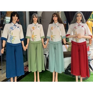 Sẫm Lụa Quần Váy # Đồ Bộ Nữ