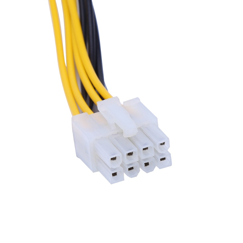 IOR ATX 4 chân sang 8 chân PC CPU Bộ chuyển đổi nguồn điện Cáp chuyển đổi 20cm 7 87in