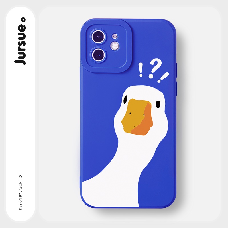 Ốp lưng JURSUE chống bẩn hoạt hình dễ thương đẹp cho iPhone 16 15 14 13 12 11 Pro Max SE 2020 X XR XS ip 8 7 Plus kute Y1901