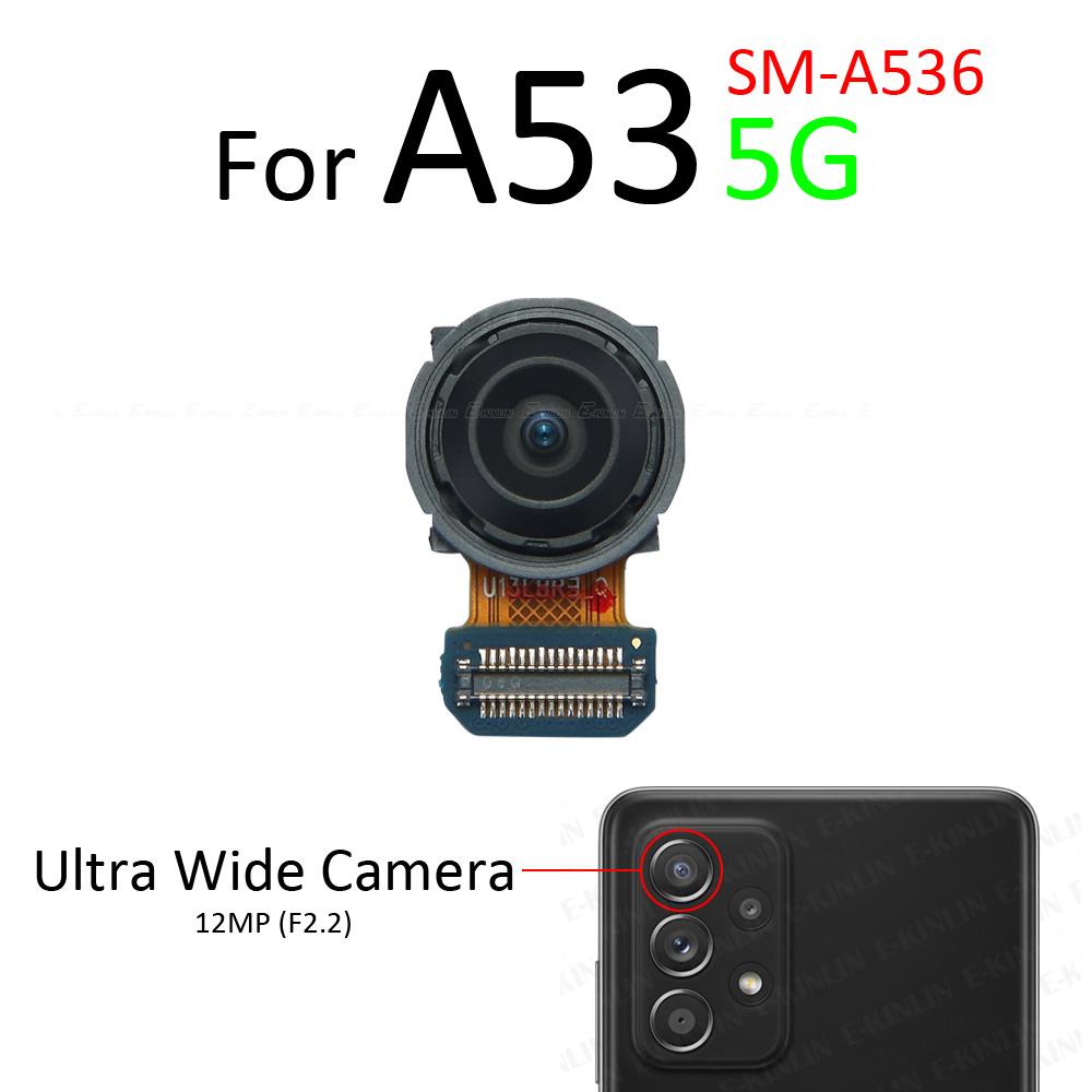 Mặt Trước Selfie Mặt Sau Chính Telephoto Macro Độ Sâu Siêu Rộng Camera Cho Samsung Galaxy A33 A53 A73 5G A336 A536 A736 Cáp Mềm Thay Thế Các Bộ Phận