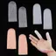 1 cặp ống gel silicone băng bó ngón tay bảo vệ ngón chân găng tay tay áo giảm đau