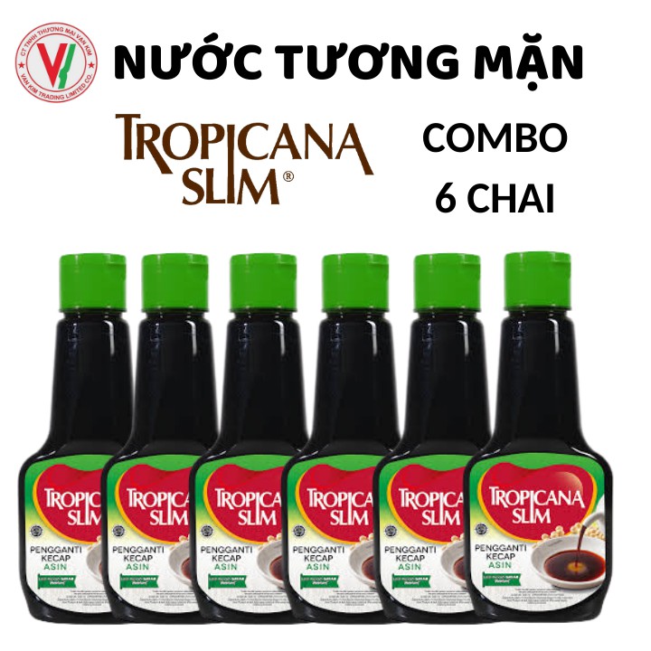 [Combo 6] Chai Nước Tương ăn Kiêng Tropicana Slim - 200ml