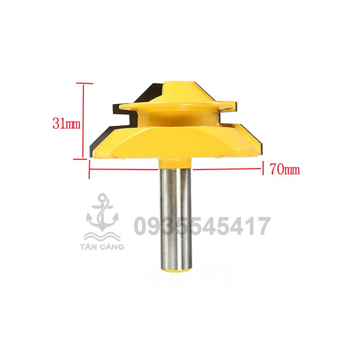 Mũi Router Ghép Góc 90 Độ Cho Ván Dày 20 - 25 mm Cốt 12.7 mm | Shopee ...