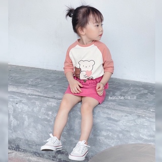 Áo thun dài tay bé trai bé gái Batala kids áo phông thu đông cotton dáng Hàn cho bé từ 10-25kg