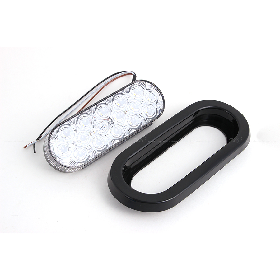 Combo 2 Đèn Led Hình Oval Xe Tải VIAIR VI019 12V Màu Trắng