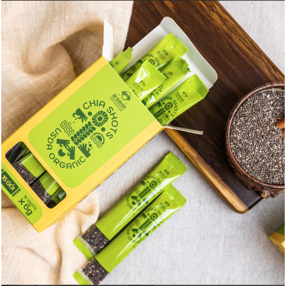 Ảnh COMBO SIÊU TIẾT KIỆM - 2 Hộp chia shot Organic DK Harvest nhập khẩu (1 hộp 15 shot) 15x6g - tác dụng bổ sung khoán chất 2