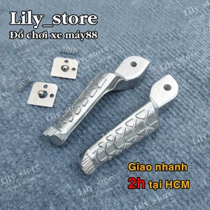 Gác chân sau gắn wave, sirius, exciter... kiểu cá sấu chất liệu nhôm đặc giá bán 1 cặp.