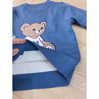 Áo len dệt hai lớp mùa thu đông cho bé trai ( 15-26kg)