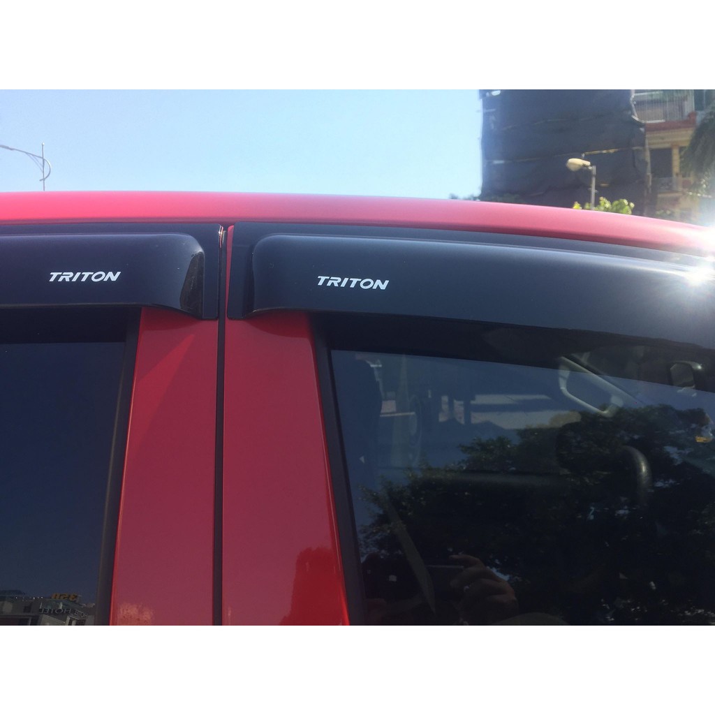 Vè Che Mưa Xe MITSUBISHI TRITON 2016- 2022, 2023, 2024 2025 NHỰA ĐEN Thái Dày