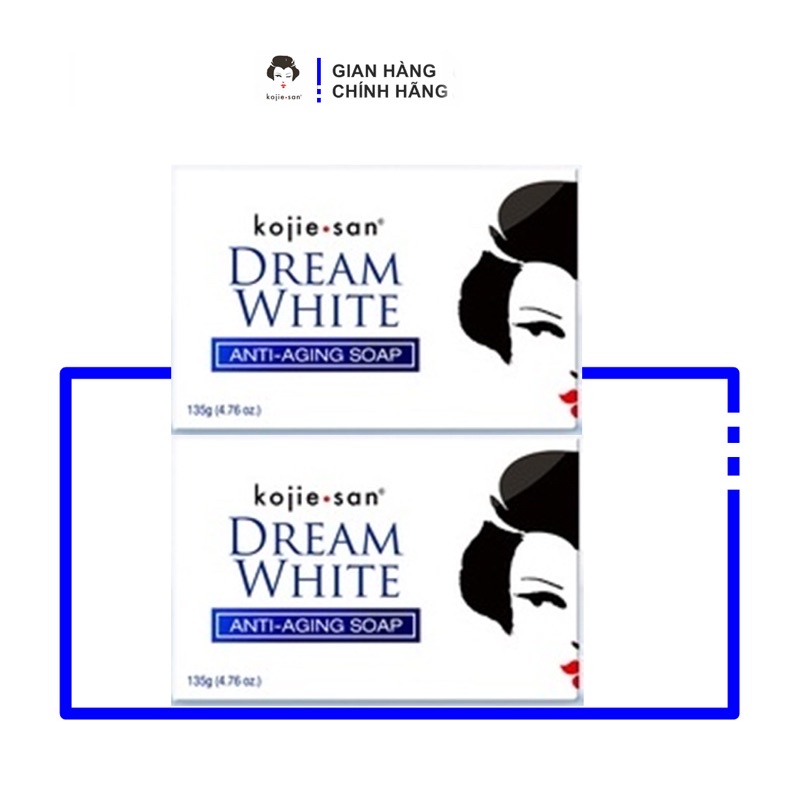 Hộp 2 cục xà bông trắng da ngăn ngừa lão hoá KOJIESAN DREAMWHITE hàng chính hãng 135grX2
