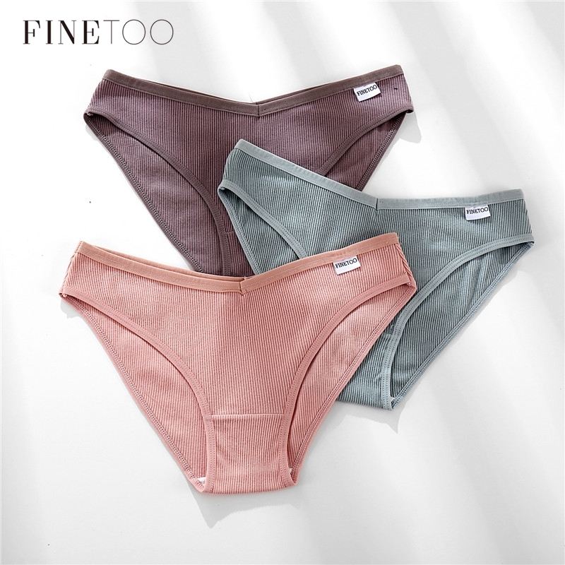 Ảnh Quần lót lưng thấp M-4XL vải cotton lưng thấp Finetoo 1